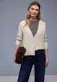 STREET ONE Cardigan mit V-Auschnitt und Rollkante