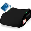 Kindersitzerhöhung Sitzerhöhung ergonomisch Kinder 135-150 cm Auto Sitz ECE R129 Bezug waschbar Schwarz - Schwarz