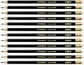 STABILO - Bleistift mit Radierer - Swano in schwarz - 12er Pack - Härtegrad HB