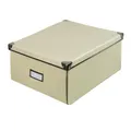Idena Aufbewahrungsbox mit Deckel 36 x 28,2 x 17 cm creme Pappe faltbar