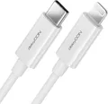 deleyCON 0,5m USB-C auf Lightning 8 Pin Ladekabel Datenkabel Ultra Schnellladekabel MFi  für Apple iPhone 14 13 12 11 Pro Max Mini Power Delivery - Weiß