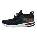 bugatti Herren Low-Top Sneaker, Männer Halbschuhe, Wechselfußbett,Strassenschuhe,Freizeitschuhe,Turnschuhe,Laufschuhe,dunkelblau (4100),45 EU / 10 UK