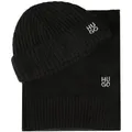 Hugo Sarmi Schal 170 cm Geschenkbox,  schwarz