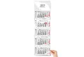TOBJA Wandkalender 5 Monatskalender 2027 Block XL 33x115 Motivation Metallöse FSC, Block-Format, 5 Sprüche, XL 33x115 cm, Metallöse, DE/EN/FR/ES