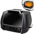 Chef O Matic 8 in 1 Air & Grill - Multikocher, Heißluftfritteuse, Mini Backofen, Fritteuse, Indoor Grill Ofen, Heißluftofen, 7 Liter, 1500 Watt - Schwarz