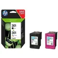 HP 301 - 2er-Pack - Schwarz, Farbe (Cyan, Magenta, Gelb)