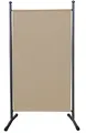 QUICK STAR Paravent Outdoor Wetterfest 180 x 78 cm Beige | Raumteiler Stellwand Innen | Garten & Balkon Sichtschutz Blickdicht