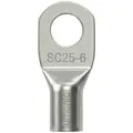 Lumonic 10x Rohrkabelschuh 25mm² blank | M6 | Kupfer verzinnt | Kabelverbindung ohne Löten | SC25-6, Set mit 10 Stück Crimp-Kabelschuh, Quetschverbinder | KFZ, Maschinenbau, Wohnmobil, Batterie