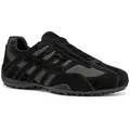 Geox U SNAKE ORIGINAL Slipper Sneaker mit Geox Spezial Membrane, Größenschablone zum Download schwarz 44 EU