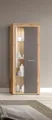 Home affaire Vitrine AOSTA, Höhe 159 cm, 1 Tür (li/re), 2 Glasböden, 4 Fächer (in verschiedenen Farbausführungen, individuell kombinierbar) Standvitrine, Glasvitrine, Showcase, Vitrinenschrank, Wohnzimmer