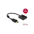 62607 - Adapter DisplayPort 1.2 Stecker > HDMI Buchse 4K Aktiv schwarz