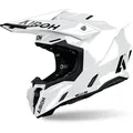 Airoh Twist 3 Solid Motocross Helm, weiss, Größe S für Männer