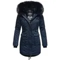 Navahoo Damen Winterjacke Luluna-Princess – Warm, Stylisch & Mit Teddyfell und Kunstfellkragen