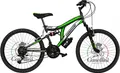 Kinderfahrrad MTB Canellini COLORADO 24" Full Suspension - Titan/Grun