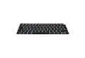 kwmobile Etui Silikon Tastaturschutz für Apple MacBook Air 13" 2018 2019 2020 A1932, QWERTY US Keyboard Cover Abdeckung - Schwarz