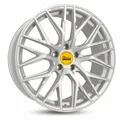 4x MAM RS4 matt silver painted 8x18 ET45 - LK5/112 ML72.6 Felge Alu