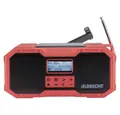 Albrecht DAB+ Notfall Outdoor Kurbelradio, - (UKW, SOS, Taschenlampe 27911 Radio (Akku-Ladefunktion, Handkurbel, Solarpanel, spritzwassergeschützt)