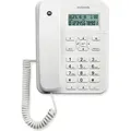 Motorola CT202 Analoges Telefon Anrufer-Identifikation Weiß (E08000CT2N1AES/W) - Bunt