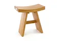 VCM Gartenstuhl Hocker Teakholz Sitzhocker Holzhocker Höhe 47cm