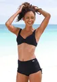 Bikini-Hotpants, mit seitlicher Raffung, Gr. 38 - N-Gr, schwarz N-Gr