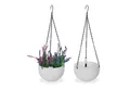 relaxdays Blumenampel mit Wasserspeicher 2er Set