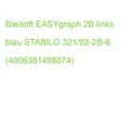 Ergonomischer Dreikant-Bleistift für Linkshänder EASYgraph in blau Einzelstift H