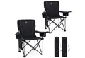 TIMBER RIDGE Campingstuhl Faltbarer Stuhl, 200KG Belastbar,TIMBER RIDGE Übergroßer Bequem (2 St), aus 600D Polyester, mit höhenverstellbaren Armlehnen