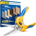 S&R scharfe Mehrzweckschere, Hochleistungsschere, Küchenschere, Haushaltsschere, 200mm, Allzweckschere, 50mm Klinge aus Edelstahl, Schere HRC 50-54 Schnittkanten, Universalschere, Kombischere