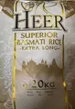 Heer - 20kg Basmati Reis Extra Lang