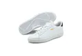 PUMA SMASH V2 L Sneaker atmungsaktives Obermaterial aus Leder und Synthetik, Schnürung