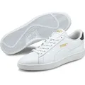PUMA Smash v2 Leder Sneaker puma white/puma white/peacoat/puma team gold 37.5 - 37,5
