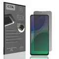 dipos FLEX Privacy Blickschutz-Folie matt passend für Vivo Y21 5G Schutzfolie mit 100% Displayabdeckung, Fingerprint-Kompatibel, Case-Friendly, Full Cover, Sichtschutz Filter 2way