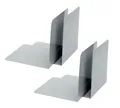 4302104  Buchstützen aus Metall, 4 Stück, grau, 14 x 14 x 12,5 cm, für Schule...