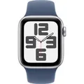 Watch SE, Smartwatch silber, Aluminium, 40 mm, Sportarmband Denim S/M