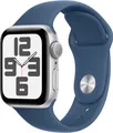 Apple Watch SE (2024) Smartwatch (Watch OS), Denim | Silber