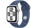 APPLE Watch SE (2024) GPS 40 mm Smartwatch Aluminium Fluorelastomer, 130 - 180 mm, Silber