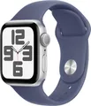 Apple Watch SE (2024) GPS 40mm Aluminiumgehäuse Sport Band Denim S/M