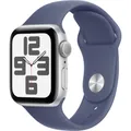 Apple Watch SE (2024) GPS 40 mm Aluminiumgehäuse Sport Band Denim S/M