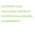 DIGITRADIO 3 ASA, Schwarz/Silber TECHNISAT DIGITRADIO3ASA 0000/3984 (40195880398