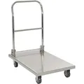 vidaXL Plattformwagen Silbern 82 x 53 x 86 cm Edelstahl