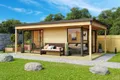 LASITA MAJA Gartenhaus Domeo 3 Loggia, BxT: 608,4x418,9 cm, (Set), mit Überdachung, Position der Zwischenwand flexibel