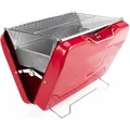 Taino Mox Koffer-Grill Holzkohlegrill BBQ Campinggrill Koffer Kompakt Rot