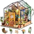 DIY Miniatur Haus Kit Gewächshaus Puppenhaus Modell Bausatz Frauen