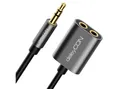 deleyCON deleyCON 3,5mm Klinke Splitter Audio Stereo AUX Adapter Kabel Audio-Kabel