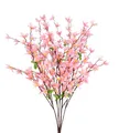 Seidenblumen Roß Forsythienbusch 65cm rosa ZF Kunstblumen künstliche Forsythie Goldflieder Goldglöckchen Blumen