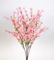 Forsythienbusch 65cm rosa JA Kunstblumen künstliche Forsythie Goldflieder Goldgl