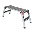 Güde Alu Arbeitsplattform, Trittleiter, Trittbank GAAP 960, bis 150 kg, 960 x 300 mm, Arbeitstritt, Podest klappar, Arbeitsbühne