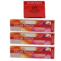 Wella Color Touch Vibrants Reds 3 x 60 ml 4/5 mittelbraun mahagoni Set