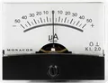 Monacor 0290450 PM-2/+-50UA PM-2/+-50UA Drehspul-Einbauinstrument, 0,05mA