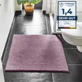 Andiamo Badematte "Arezzo", lila (lavendel), quadratisch (80cm x 80cm ), 1 Stk.